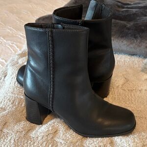 Clarks Black Ankle Booties